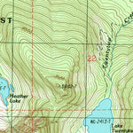 United States Geological Survey Verlot, WA (1989, 24000-Scale) digital map