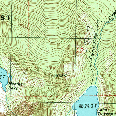 United States Geological Survey Verlot, WA (1989, 24000-Scale) digital map