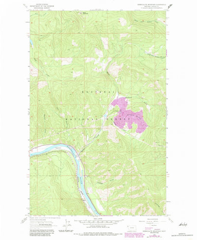 United States Geological Survey Vermiculite Mountain, MT (1963, 24000-Scale) digital map
