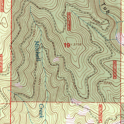 United States Geological Survey Vermiculite Mountain, MT (1997, 24000-Scale) digital map