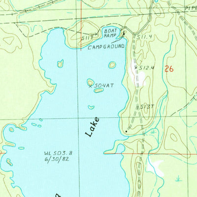 United States Geological Survey Vermilac, MI (1985, 24000-Scale) digital map