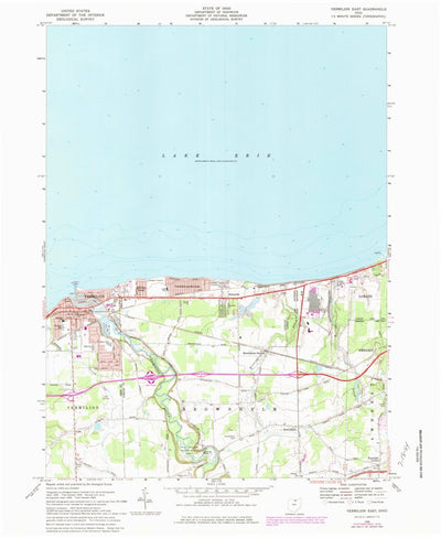 United States Geological Survey Vermilion East, OH (1969, 24000-Scale) digital map