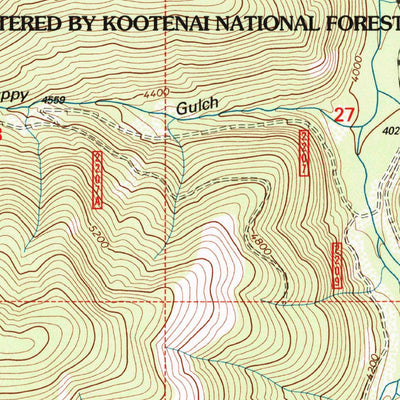 United States Geological Survey Vermilion Peak, MT (1997, 24000-Scale) digital map
