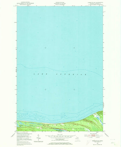 United States Geological Survey Vermilion SE, MI (1951, 24000-Scale) digital map