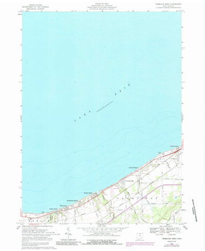 United States Geological Survey Vermilion West, OH (1969, 24000-Scale) digital map