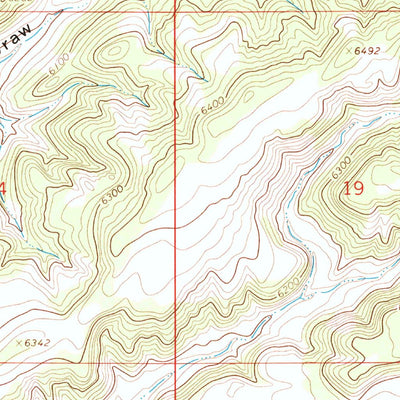 United States Geological Survey Vermillion Mesa, CO (1966, 24000-Scale) digital map
