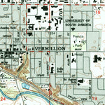 United States Geological Survey Vermillion, SD-NE (1994, 24000-Scale) digital map