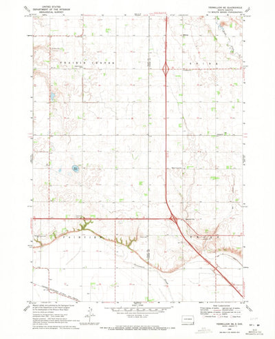 United States Geological Survey Vermillion SE, SD (1969, 24000-Scale) digital map