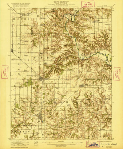 United States Geological Survey Vermont, IL (1921, 62500-Scale) digital map