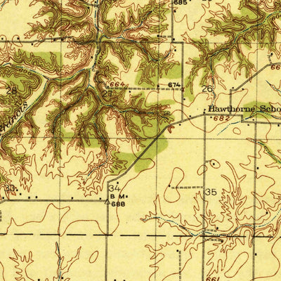 United States Geological Survey Vermont, IL (1921, 62500-Scale) digital map