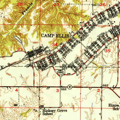 United States Geological Survey Vermont, IL (1949, 62500-Scale) digital map