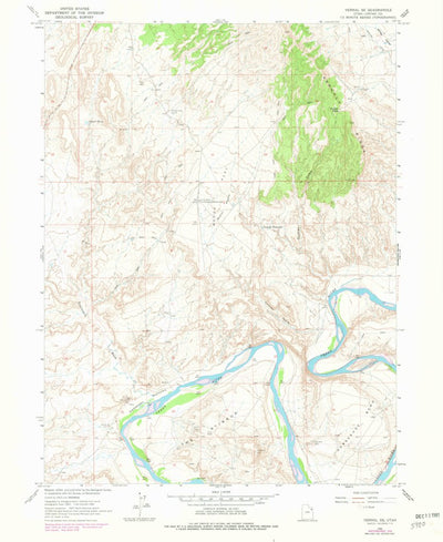 United States Geological Survey Vernal SE, UT (1964, 24000-Scale) digital map