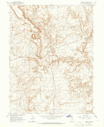 United States Geological Survey Vernal SW, UT (1964, 24000-Scale) digital map