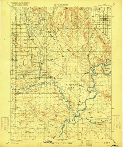 United States Geological Survey Vernal, UT (1917, 125000-Scale) digital map