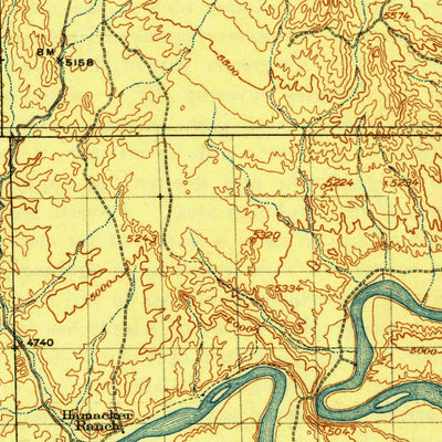 United States Geological Survey Vernal, UT (1917, 125000-Scale) digital map