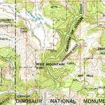 United States Geological Survey Vernal, UT-CO-WY (1954, 250000-Scale) digital map