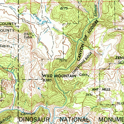 United States Geological Survey Vernal, UT-CO-WY (1954, 250000-Scale) digital map