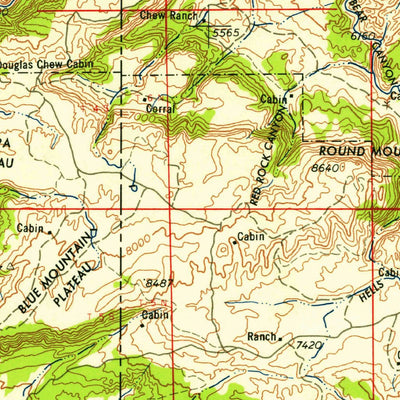 United States Geological Survey Vernal, UT-CO-WY (1958, 250000-Scale) digital map