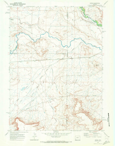 United States Geological Survey Verne, WY (1969, 24000-Scale) digital map