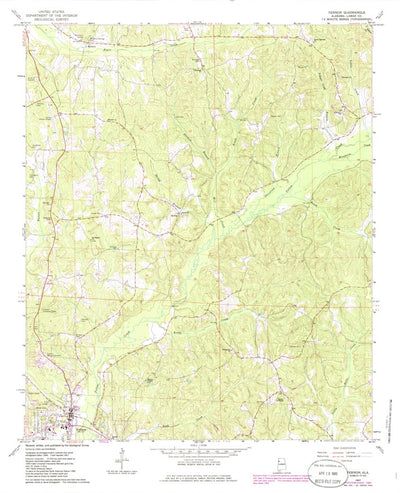 United States Geological Survey Vernon, AL (1967, 24000-Scale) digital map