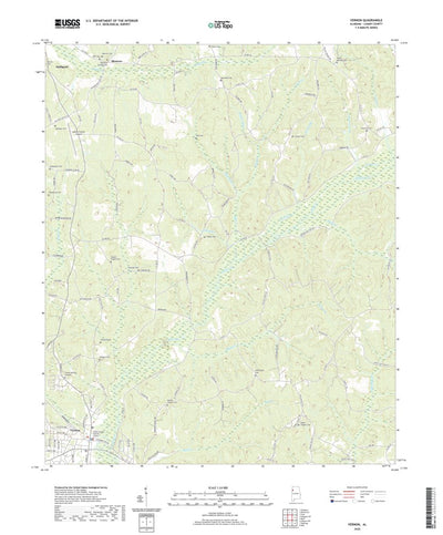 United States Geological Survey Vernon, AL (2020, 24000-Scale) digital map