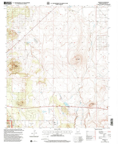 United States Geological Survey Vernon, AZ (1998, 24000-Scale) digital map