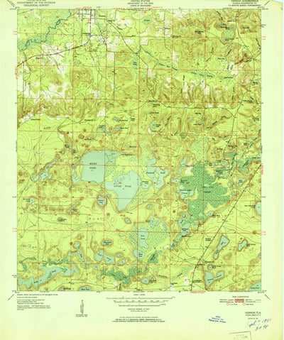 United States Geological Survey Vernon, FL (1951, 24000-Scale) digital map