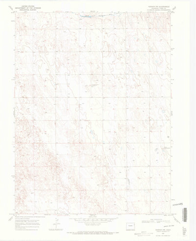 United States Geological Survey Vernon NW, CO (1969, 24000-Scale) digital map