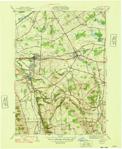 United States Geological Survey Vernon, NY (1948, 31680-Scale) digital map