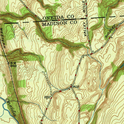 United States Geological Survey Vernon, NY (1948, 31680-Scale) digital map