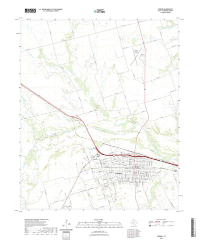 United States Geological Survey Vernon, TX (2022, 24000-Scale) digital map