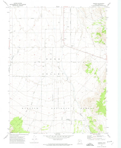 United States Geological Survey Vernon, UT (1971, 24000-Scale) digital map
