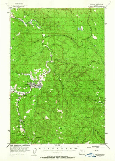 United States Geological Survey Vernonia, OR (1955, 62500-Scale) digital map