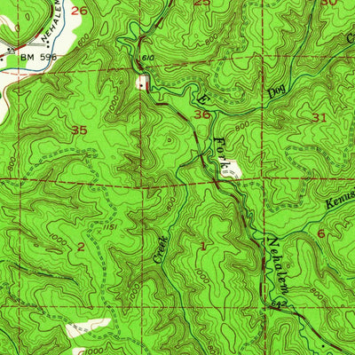 United States Geological Survey Vernonia, OR (1955, 62500-Scale) digital map