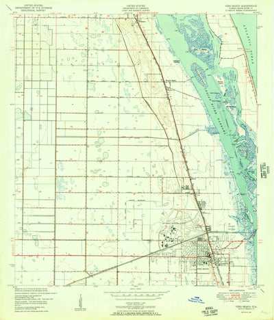 United States Geological Survey Vero Beach, FL (1950, 24000-Scale) digital map