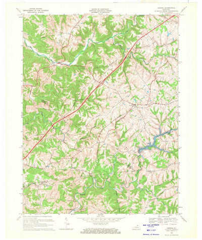 United States Geological Survey Verona, KY (1969, 24000-Scale) digital map