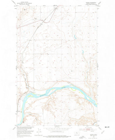United States Geological Survey Verona, MT (1953, 24000-Scale) digital map