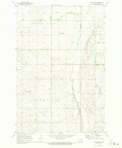 United States Geological Survey Verona NE, ND (1970, 24000-Scale) digital map