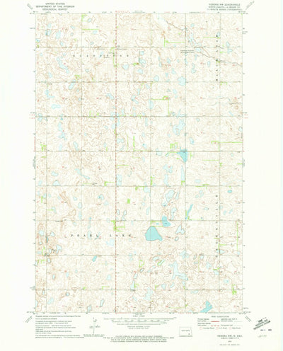 United States Geological Survey Verona NW, ND (1970, 24000-Scale) digital map