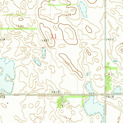 United States Geological Survey Verona NW, ND (1970, 24000-Scale) digital map
