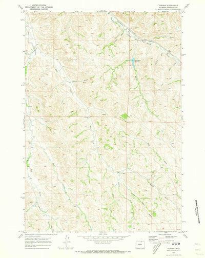 United States Geological Survey Verona, WY (1970, 24000-Scale) digital map