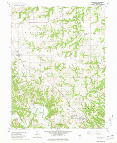 United States Geological Survey Versailles, IL (1980, 24000-Scale) digital map