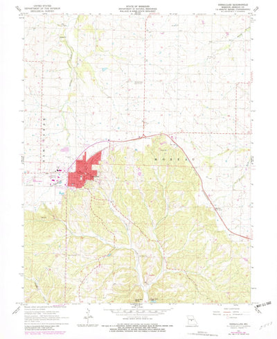 United States Geological Survey Versailles, MO (1961, 24000-Scale) digital map