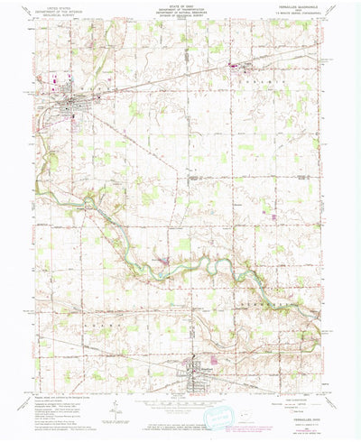 United States Geological Survey Versailles, OH (1961, 24000-Scale) digital map