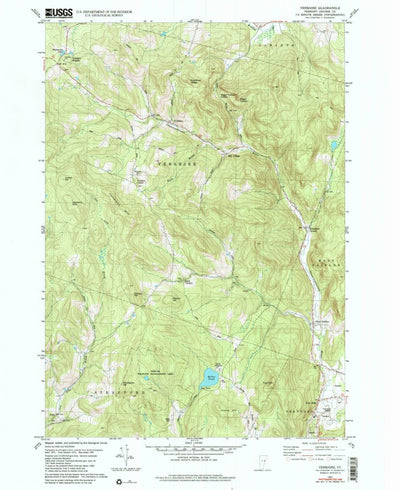 United States Geological Survey Vershire, VT (1981, 24000-Scale) digital map