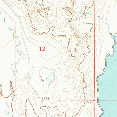 United States Geological Survey Veseth Reservoir, MT (1965, 24000-Scale) digital map