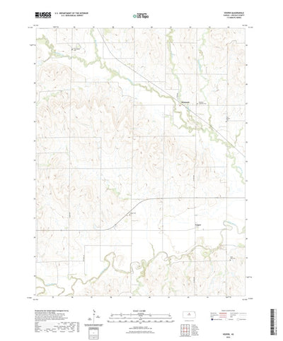 United States Geological Survey Vesper, KS (2022, 24000-Scale) digital map