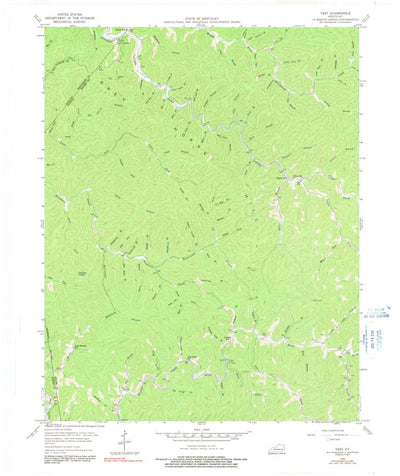 United States Geological Survey Vest, KY (1954, 24000-Scale) digital map