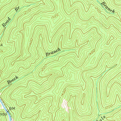 United States Geological Survey Vest, KY (1954, 24000-Scale) digital map