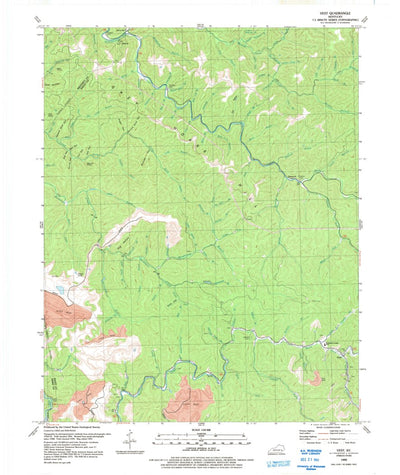 United States Geological Survey Vest, KY (1992, 24000-Scale) digital map